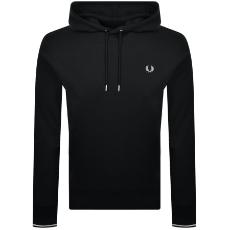 Fred Perry Tipped Logo Hoodie Green male Small